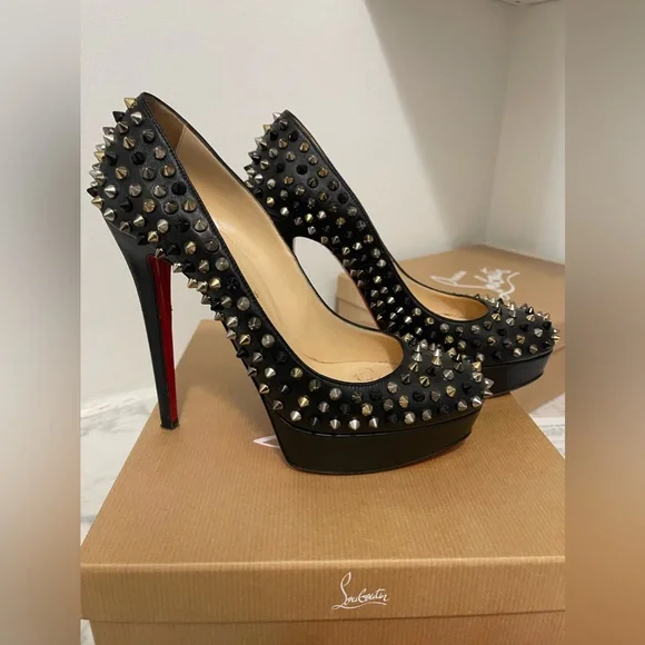 Christian Louboutin Bianca Spikes 140 Nappa - Picture 4 of 11